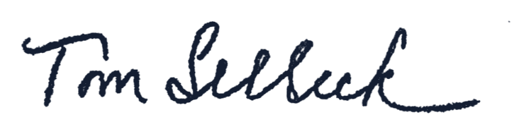 Tom Selleck's signature